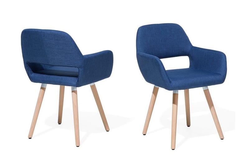 Devlen Stol 2-stk - Blå - Møbler - Stole & lænestole - Spisebordsstole & køkkenstole