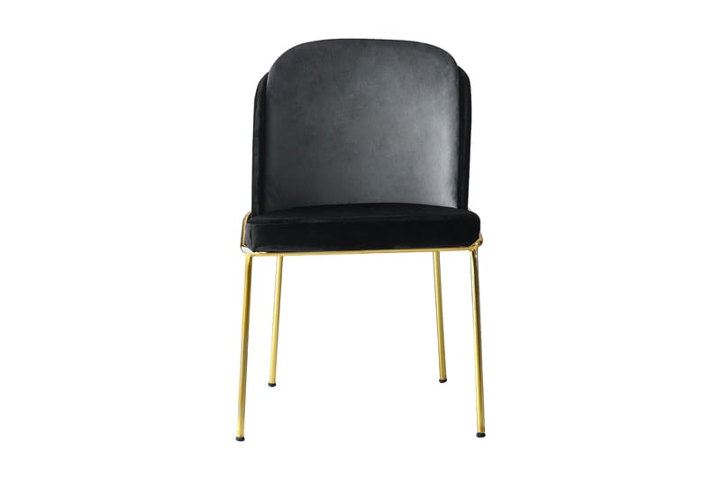 Dorellez Spisebordsstol 2 stk - Sort/Guld - Spisebordsstole & køkkenstole