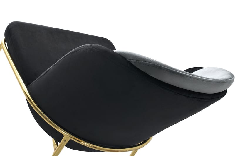 Dorellez Spisebordsstol 2 stk - Sort/Guld - Spisebordsstole & køkkenstole