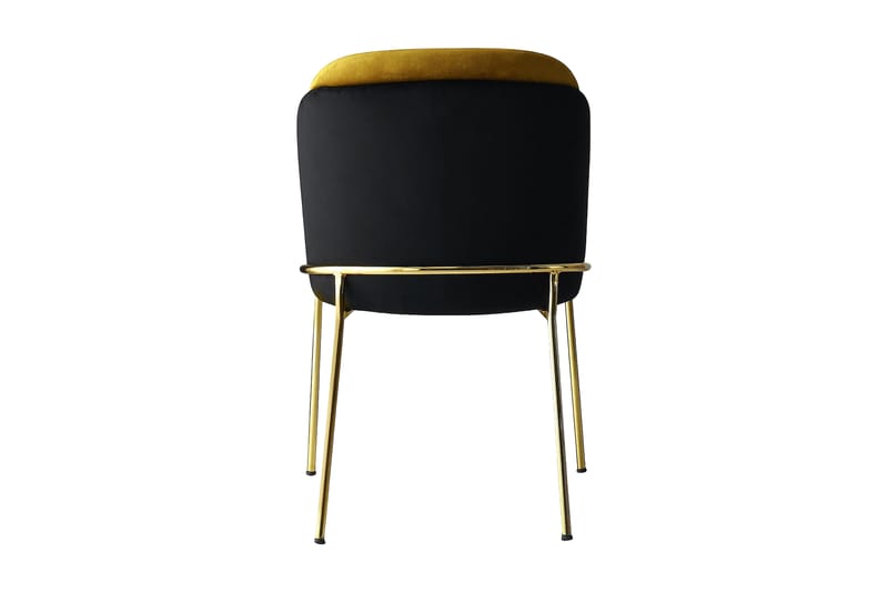 Dorellez Spisebordsstol 4 stk - Sort/Guld - Spisebordsstole & køkkenstole
