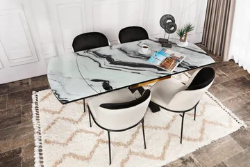 Dorellez Spisebordsstol - Sort/Beige - Møbler - Stole & lænestole - Spisebordsstole & køkkenstole