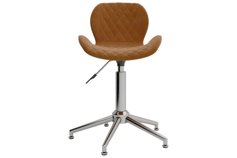 drejelig spisebordsstol fløjl brun - Brun - Spisebordsstole & køkkenstole