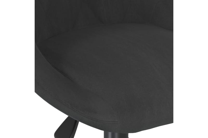 drejelig spisebordsstol fløjl sort - Sort - Spisebordsstole & køkkenstole