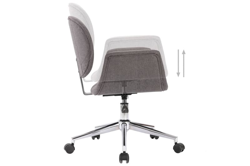 Drejelig Spisebordsstol Stof Grå - Grå - Spisebordsstole & køkkenstole - Armstole