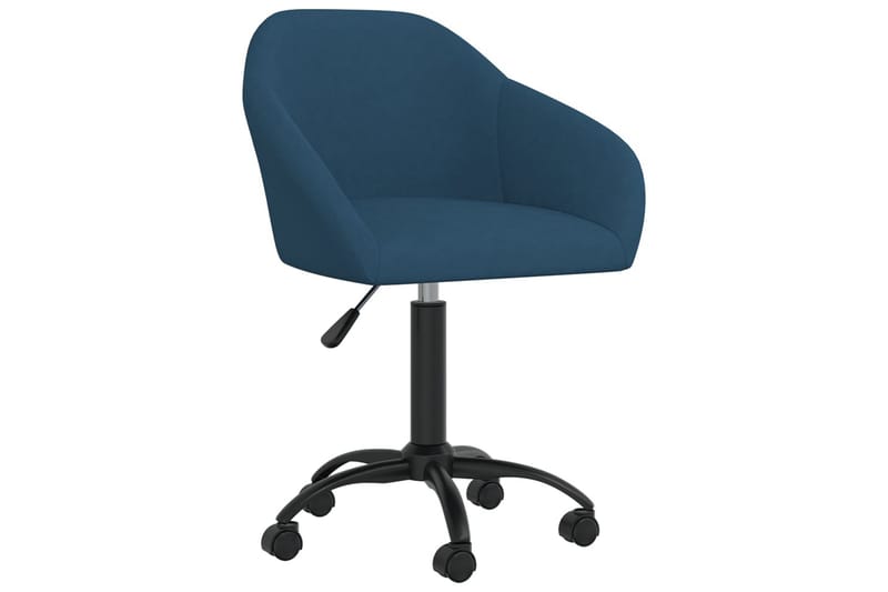 drejelige spisebordsstole 2 stk. fløjl blå - Blå - Spisebordsstole & køkkenstole