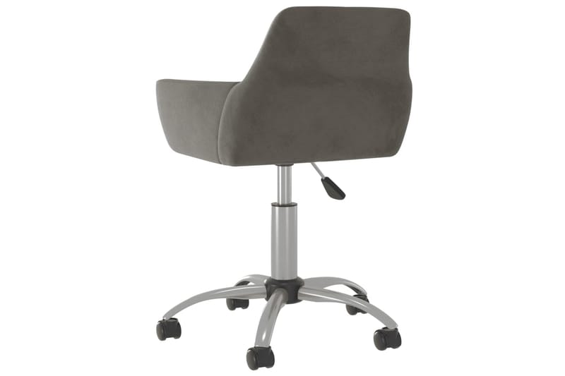 drejelige spisebordsstole 2 stk. fløjl mørkegrå - Grå - Spisebordsstole & køkkenstole