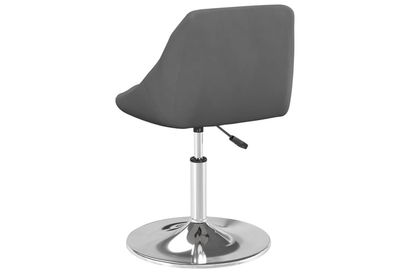 drejelige spisebordsstole 4 stk. fløjl mørkegrå - Grå - Spisebordsstole & køkkenstole