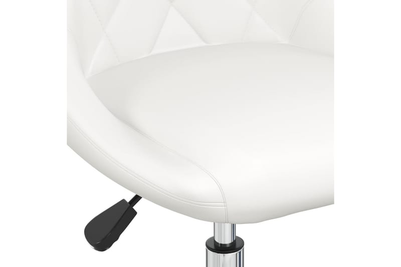 drejelige spisebordsstole 6 stk. kunstlæder hvid - Hvid - Spisebordsstole & køkkenstole