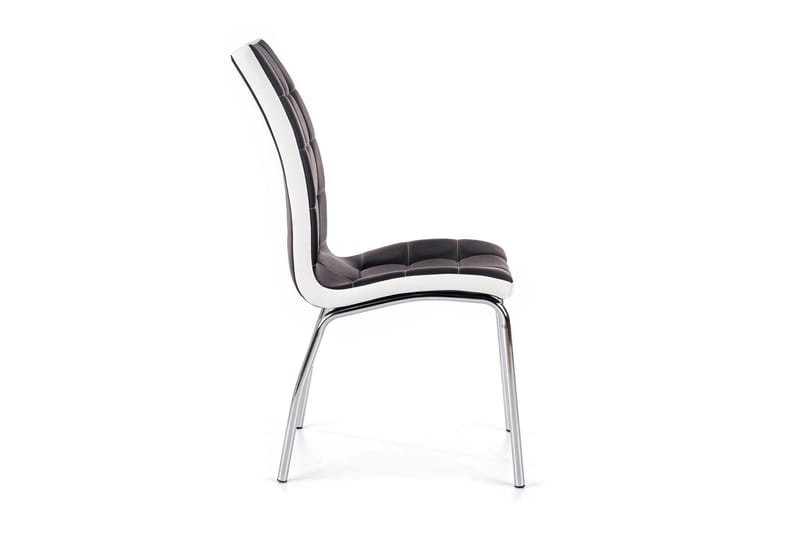 Duarte Spisebordstol Kunstlæder - Sort/Hvid - Spisebordsstole & køkkenstole