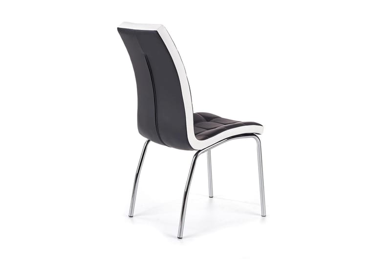 Duarte Spisebordstol Kunstlæder - Sort/Hvid - Spisebordsstole & køkkenstole