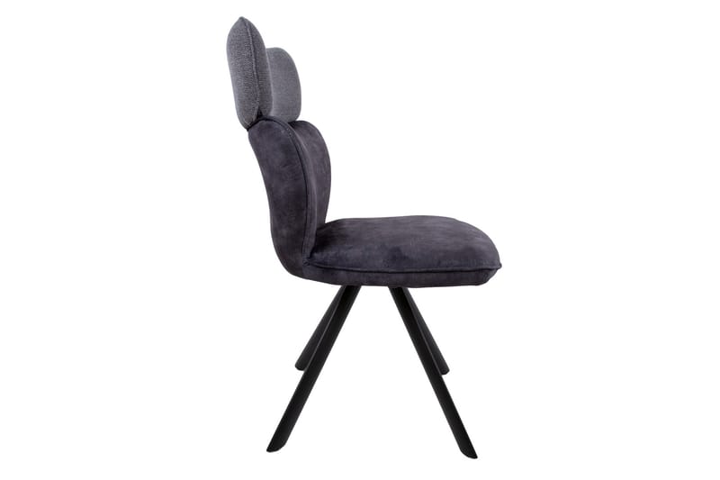 Eddy Chair Mørkegrå Velour - Spisebordsstole & køkkenstole - Armstole