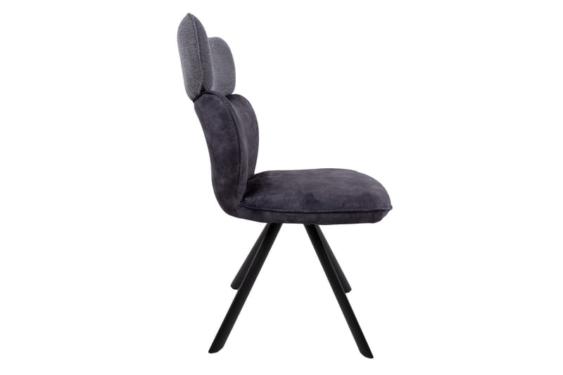 Eddy Chair Mørkegrå Velour - Møbler - Stole & lænestole - Spisebordsstole & køkkenstole