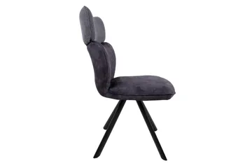Eddy Chair Mørkegrå Velour - Møbler - Stole & lænestole - Spisebordsstole & køkkenstole