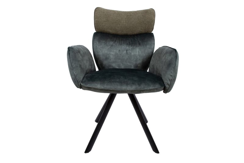 Eddy Chair med armlæn Grøn Velour - Spisebordsstole & køkkenstole - Armstole