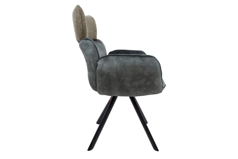 Eddy Chair med armlæn Grøn Velour - Møbler - Stole & lænestole - Spisebordsstole & køkkenstole
