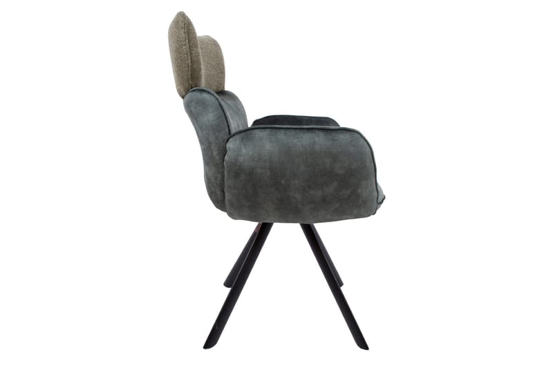 Eddy Chair med armlæn Grøn Velour - Spisebordsstole & køkkenstole - Armstole