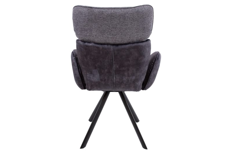 Eddy Chair med armlæn Mørkegrå Velour - Møbler - Stole & lænestole - Spisebordsstole & køkkenstole