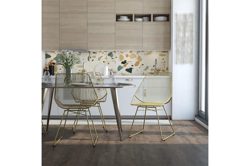 Ellis Spisebordsstol Guld - CosmoLiving - Møbler - Stole & lænestole - Spisebordsstole & køkkenstole