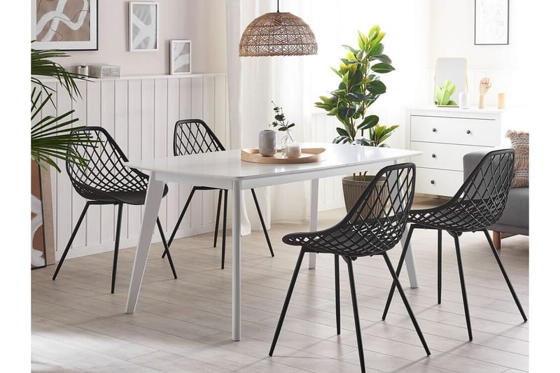 Eyton Stol 2 stk - Sort - Spisebordsstole & køkkenstole