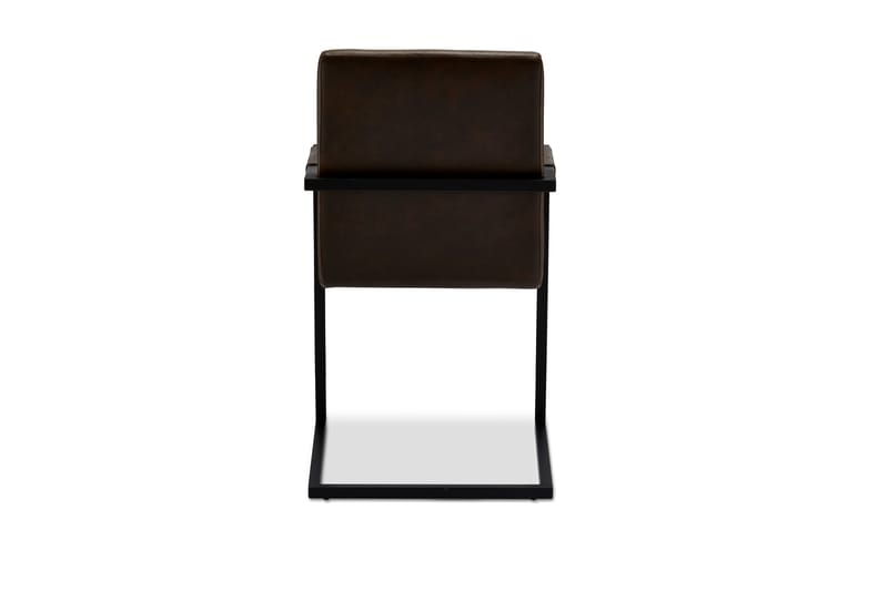 Fanny Køkkenstol Kunstlæder - Mørkebrun - Spisebordsstole & køkkenstole - Armstole