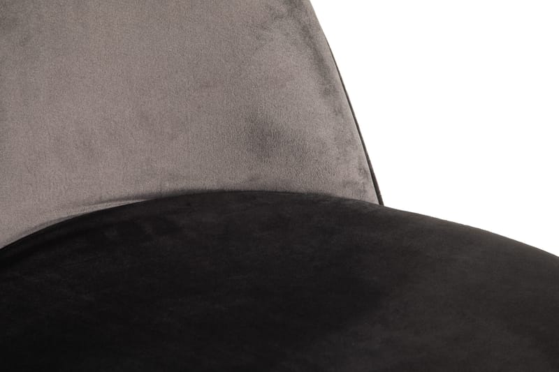 Felipe Spisebordsstol Velour - Grå/Messing - Møbler - Stole & lænestole - Spisebordsstole & køkkenstole