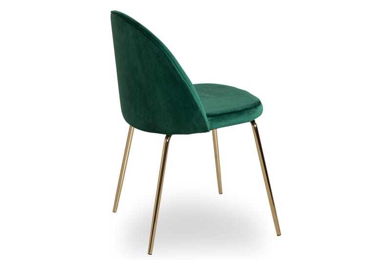 Felipe Spisebordsstol Velour - Grøn/Messing - Spisebordsstole & køkkenstole