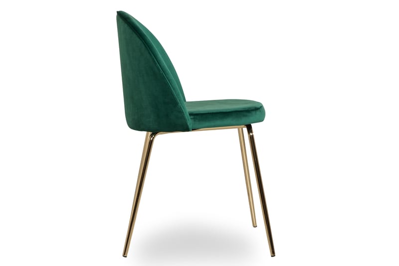 Felipe Spisebordsstol Velour - Grøn/Messing - Spisebordsstole & køkkenstole