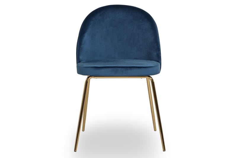 Felipe Spisebordsstol Velour - Mørkeblå/Messing - Spisebordsstole & køkkenstole