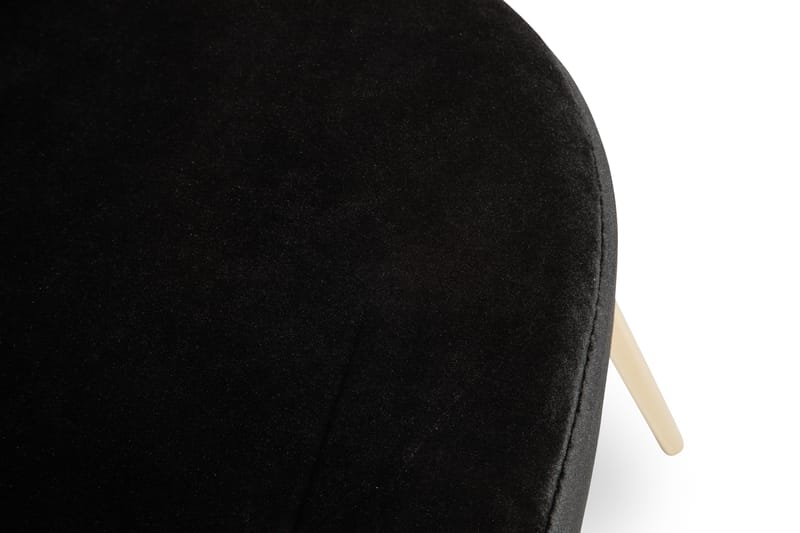 Felipe Spisebordsstol Velour - Sort/Messing - Møbler - Stole & lænestole - Spisebordsstole & køkkenstole