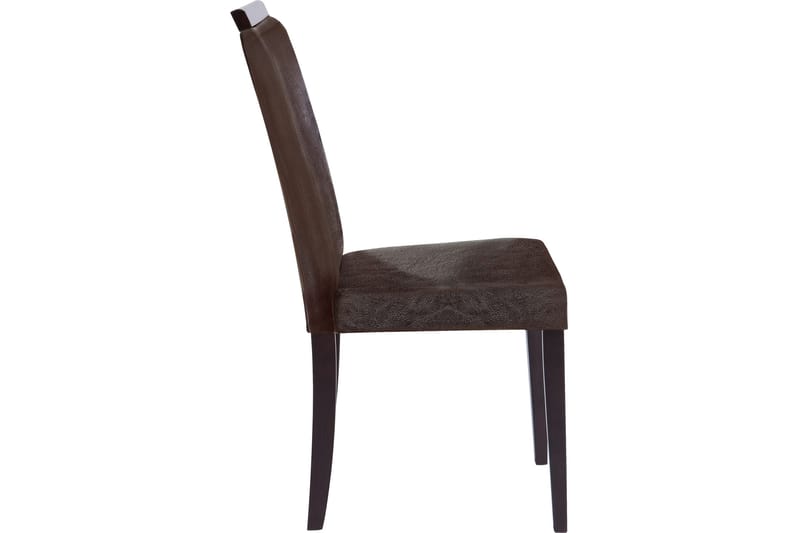 Femie spisebordsstol kunstlæder 2 stk. - Brun/mørkt træ - Spisebordsstole & køkkenstole