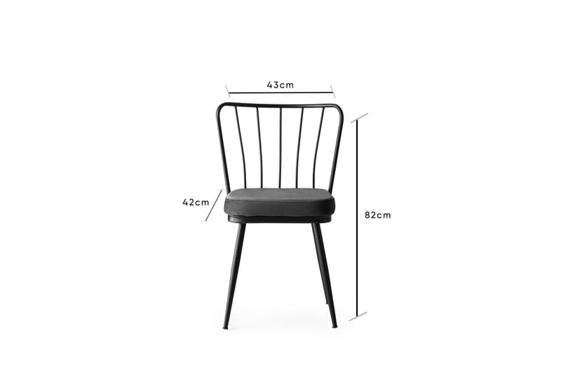 Geeknoll Spisebordsstol 2 stk - Sort - Spisebordsstole & køkkenstole