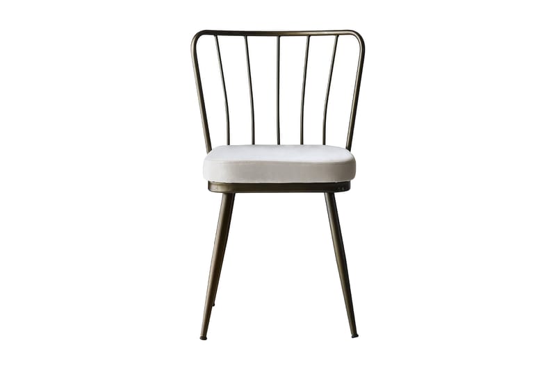 Geeknoll Spisebordsstol 4 stk - Mørkebrun/Hvid - Spisebordsstole & køkkenstole