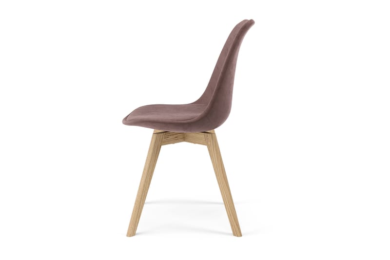 Gina Spisebordsstol - Lyserød/Brun - Spisebordsstole & køkkenstole