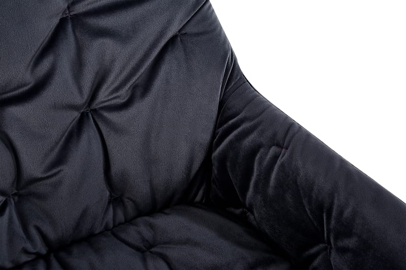 Giovanni Køkkenstol Velour - Grå/Sort - Møbler - Stole & lænestole - Spisebordsstole & køkkenstole