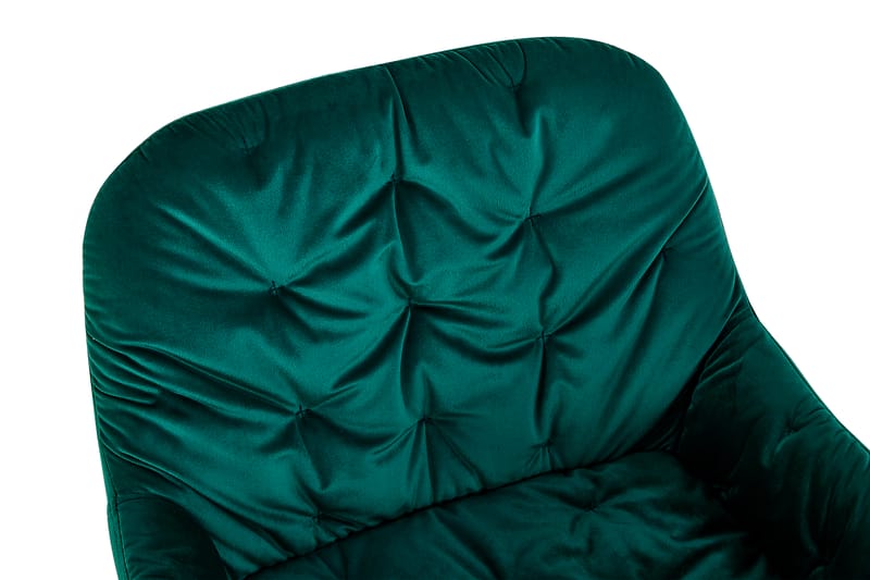Giovanni Køkkenstol Velour - Grøn/Sort - Spisebordsstole & køkkenstole - Armstole