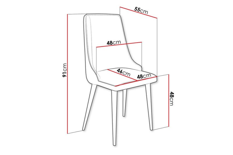 Glenarm Spisebordsstol i Fløjl med Metalfinish - Lysegrå - Møbler - Stole & lænestole - Spisebordsstole & køkkenstole