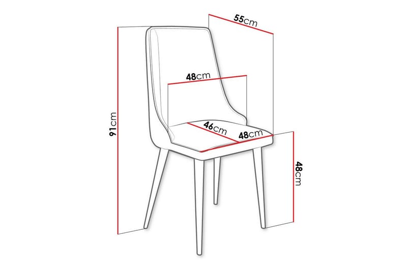 Glenarm Spisebordsstol i Fløjl med Metalfinish - Sort - Møbler - Stole & lænestole - Spisebordsstole & køkkenstole