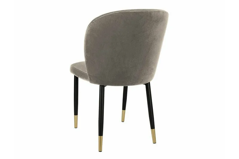 Glenarm Spisebordsstol i Stof med Metalben - Taupe - Møbler - Stole & lænestole - Spisebordsstole & køkkenstole