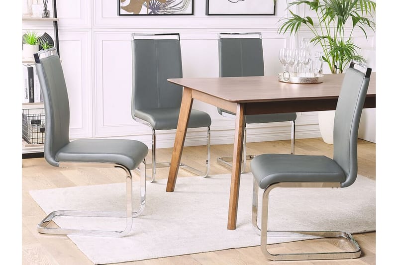 Greedin Spisebordsstol 2stk - Kunstlæder/Grå - Spisebordsstole & køkkenstole