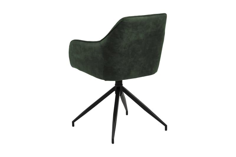 Harford Armstol Spindelben - Grøn/Mat Sort - Møbler - Stole & lænestole - Spisebordsstole & køkkenstole