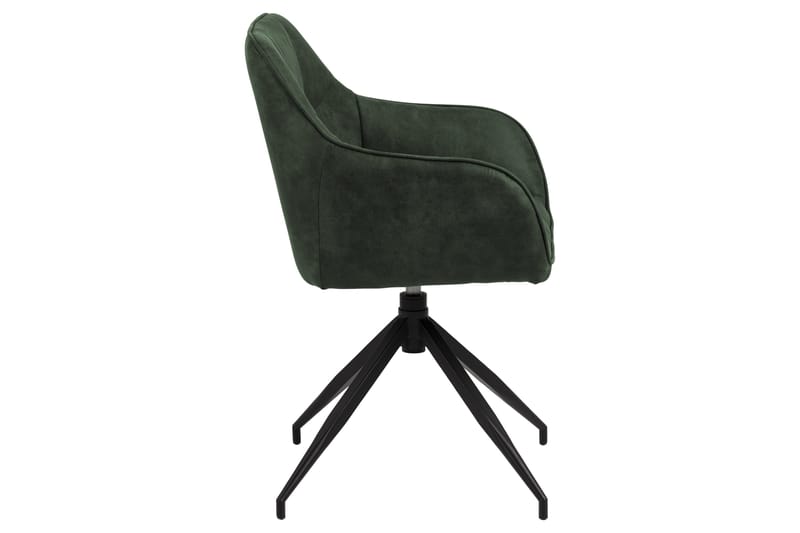 Harford Armstol Spindelben - Grøn/Mat Sort - Møbler - Stole & lænestole - Spisebordsstole & køkkenstole