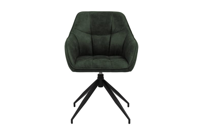 Harford Armstol Spindelben - Grøn/Mat Sort - Møbler - Stole & lænestole - Spisebordsstole & køkkenstole