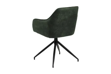 Harford Armstol Spindelben - Grøn/Mat Sort - Møbler - Stole & lænestole - Spisebordsstole & køkkenstole