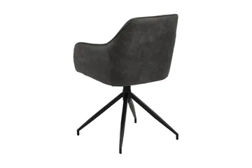 Harford Armstol Spindelben - Mørkegrå/Mat Sort - Møbler - Stole & lænestole - Spisebordsstole & køkkenstole