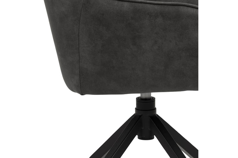 Harford Armstol Spindelben - Mørkegrå/Mat Sort - Spisebordsstole & køkkenstole - Armstole