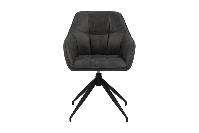 Harford Armstol Spindelben - Mørkegrå/Mat Sort - Møbler - Stole & lænestole - Spisebordsstole & køkkenstole