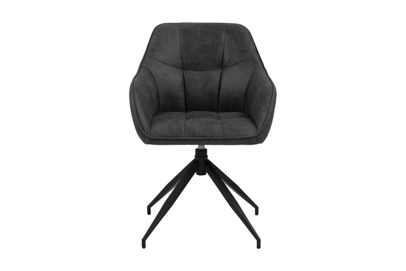 Harford Armstol Spindelben - Mørkegrå/Mat Sort - Møbler - Stole & lænestole - Spisebordsstole & køkkenstole