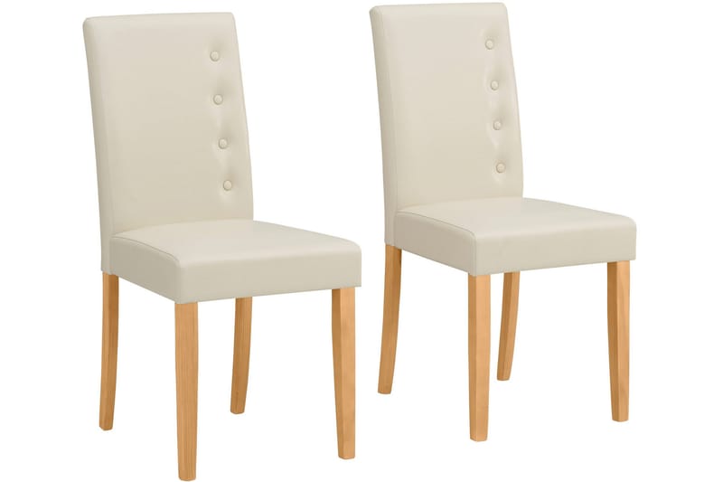 Hastevik Spisebordsstol - Cremehvid/Lyse Natur - Spisebordsstole & køkkenstole