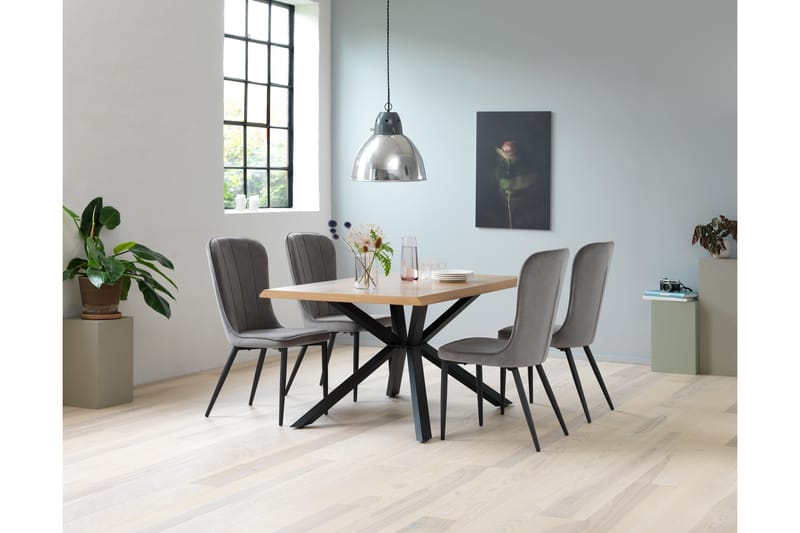 Hazardy Spisebordsstol - Grå - Spisebordsstole & køkkenstole