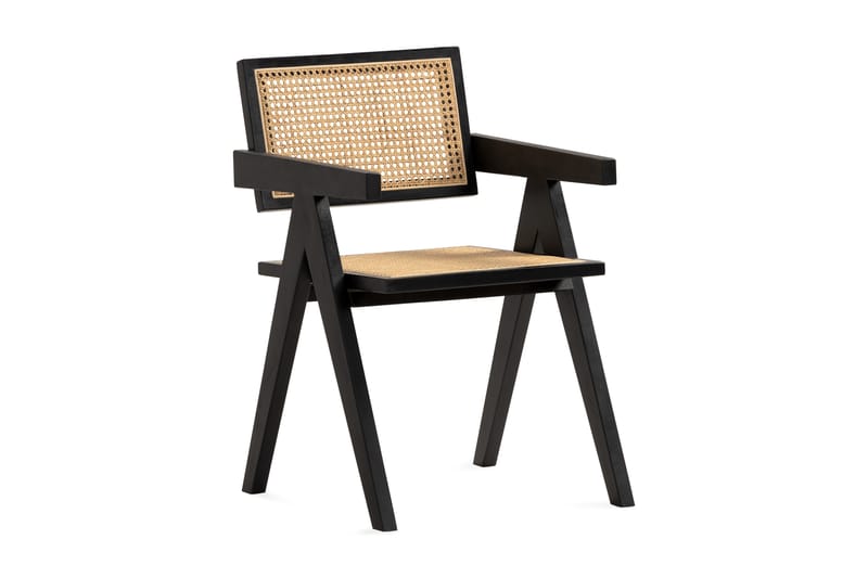 Hetklaf Spisebordsstol - Sort/Natur - Spisebordsstole & køkkenstole